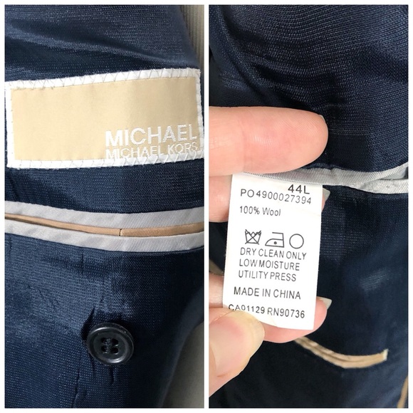 Michael Kors Charcoal Gray Sports Coat Suit Jacket - Picture 4 of 8